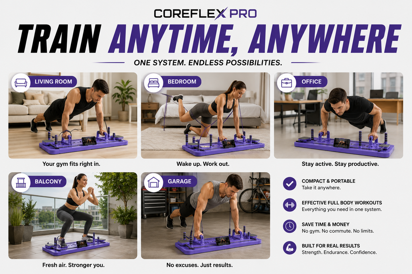 CoreFlex Pro – Multi-Function Workout Board