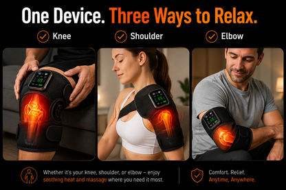 ThermaRelief Pro™ Heated Massager for Knees, Shoulders & Elbows