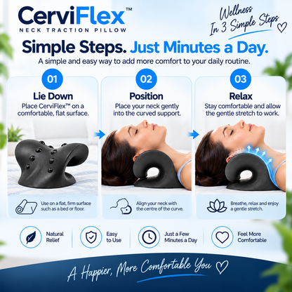 CerviFlex™ Neck Traction & Relaxation Pillow