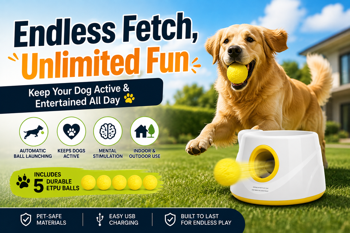 FetchMaster™ Automatic Dog Ball Launcher