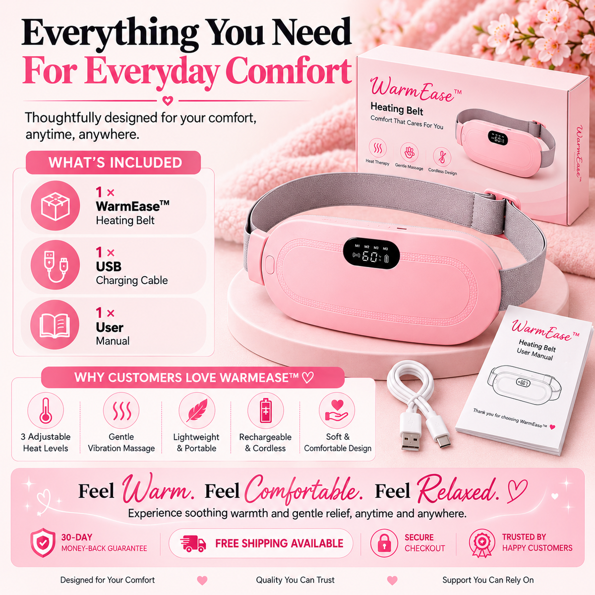 WarmEase™ Period Relief Heating Belt