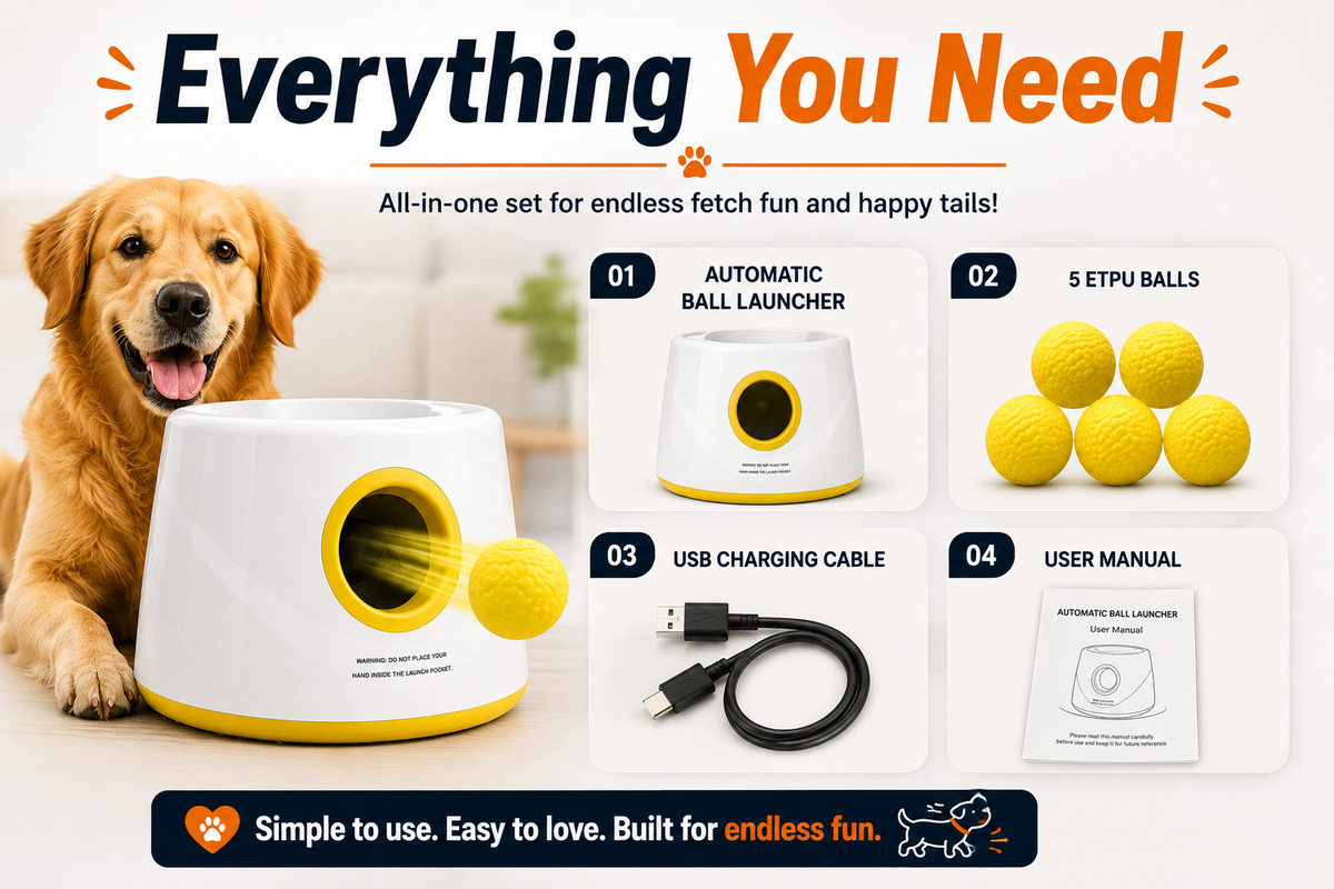 FetchMaster™ Automatic Dog Ball Launcher