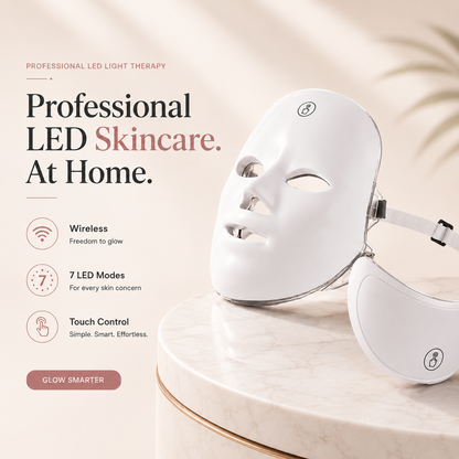 LumiLift™ 7-in-1 LED Face & Neck Therapy Mask | Wireless Light Therapy Beauty Device