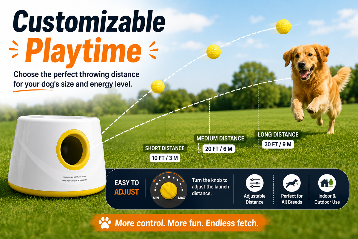 FetchMaster™ Automatic Dog Ball Launcher