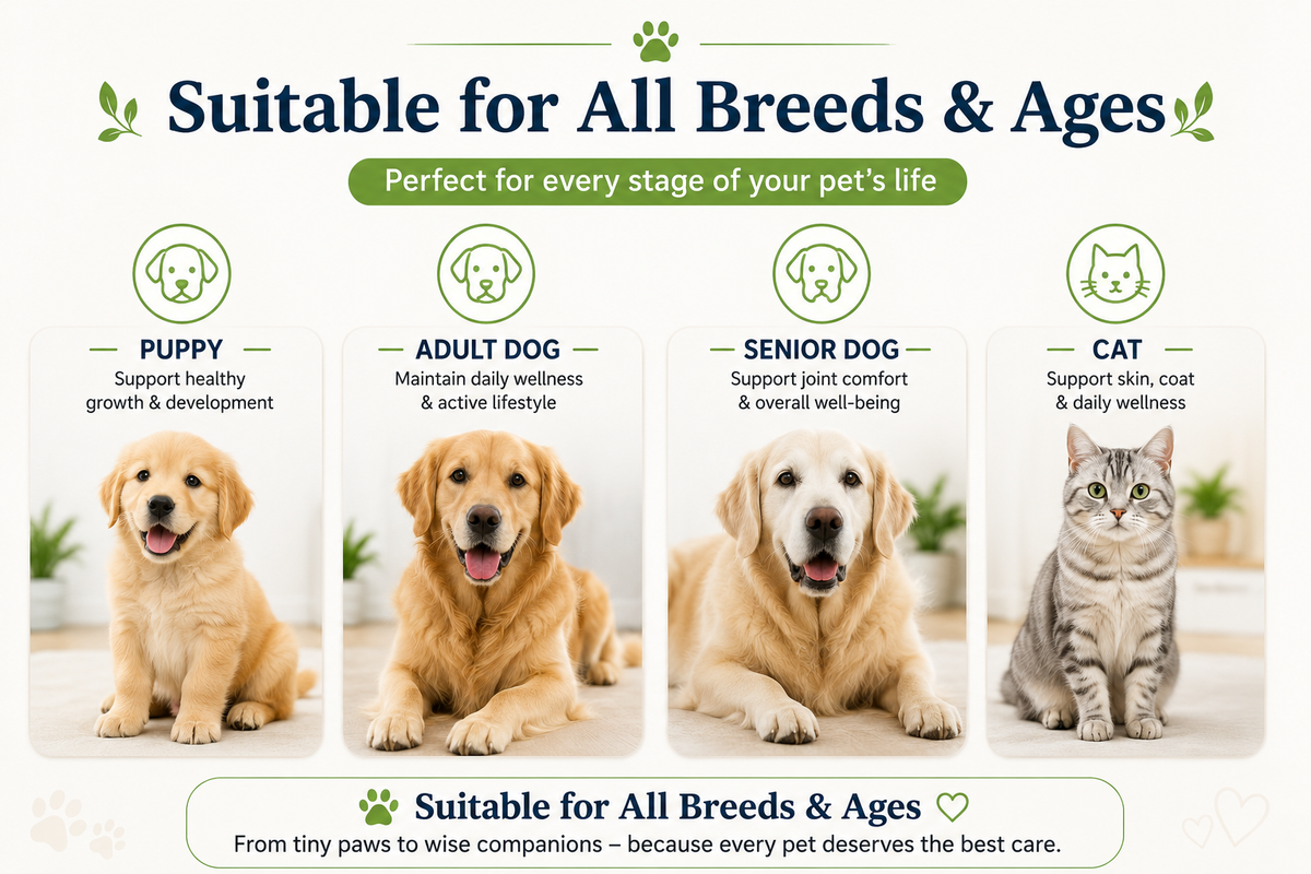 Liquid Collagen Drops for Dogs & Cats – Suitable for All Breeds & Ages