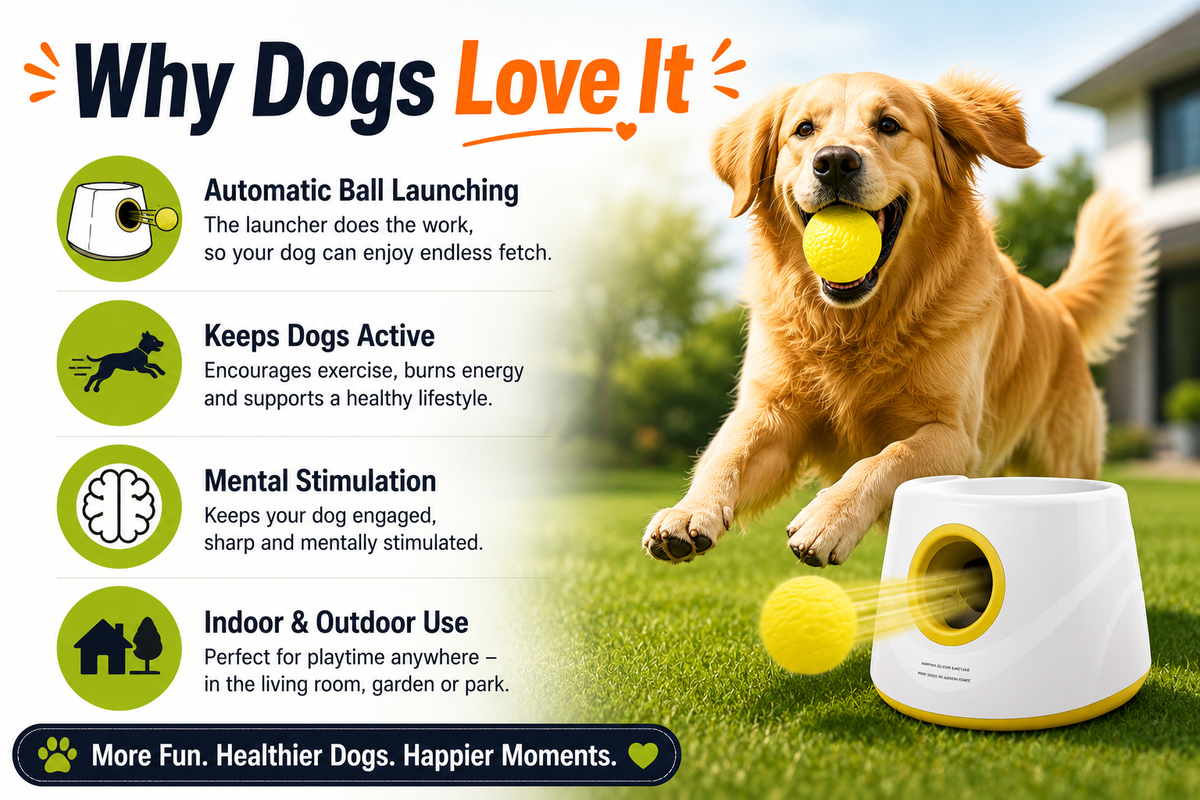 FetchMaster™ Automatic Dog Ball Launcher