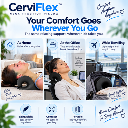 CerviFlex™ Neck Traction & Relaxation Pillow