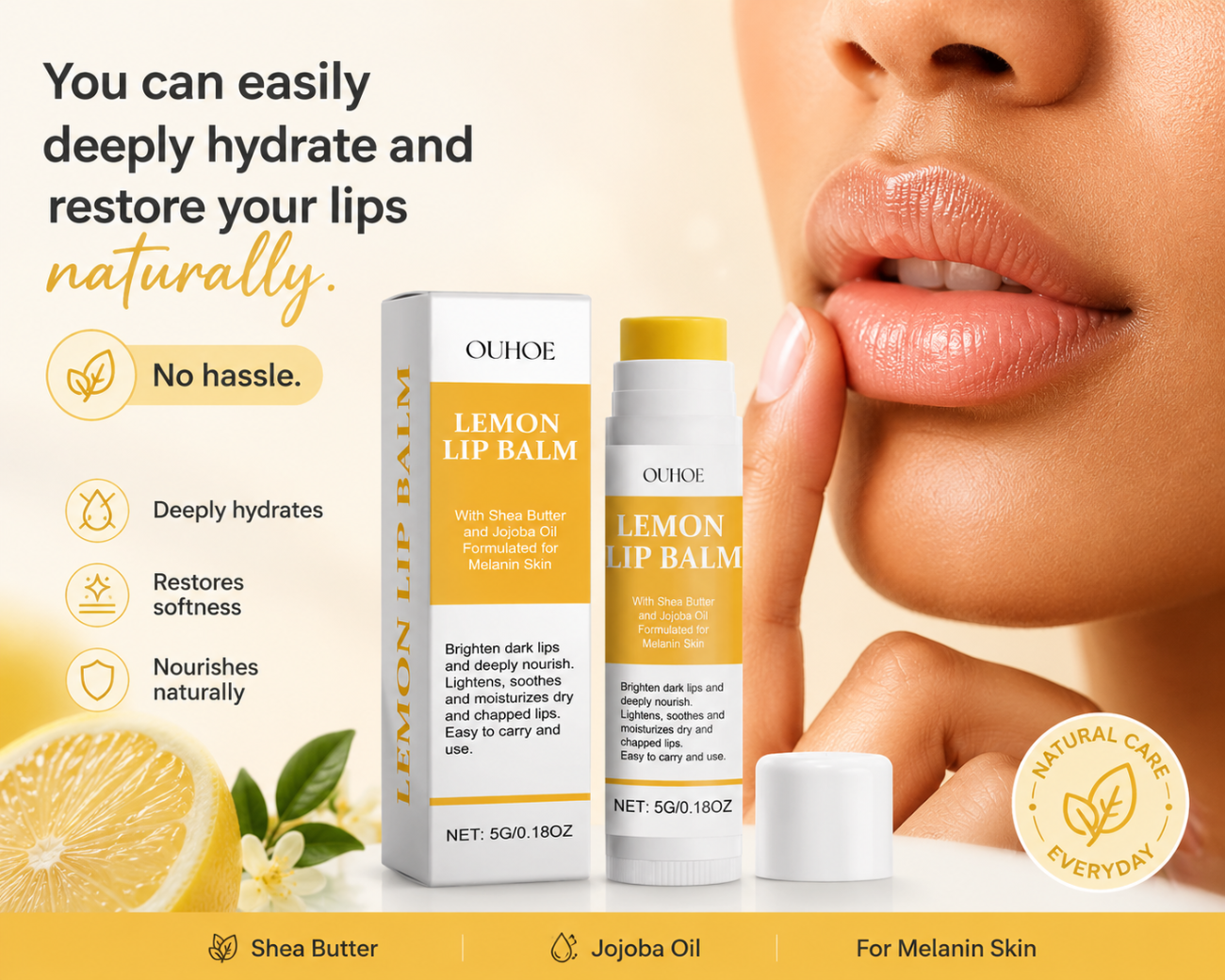 Lemon, Turmeric & Shea Butter Lip Therapy