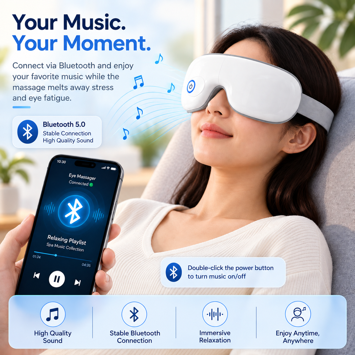 RelaxView™ Smart Eye Massager