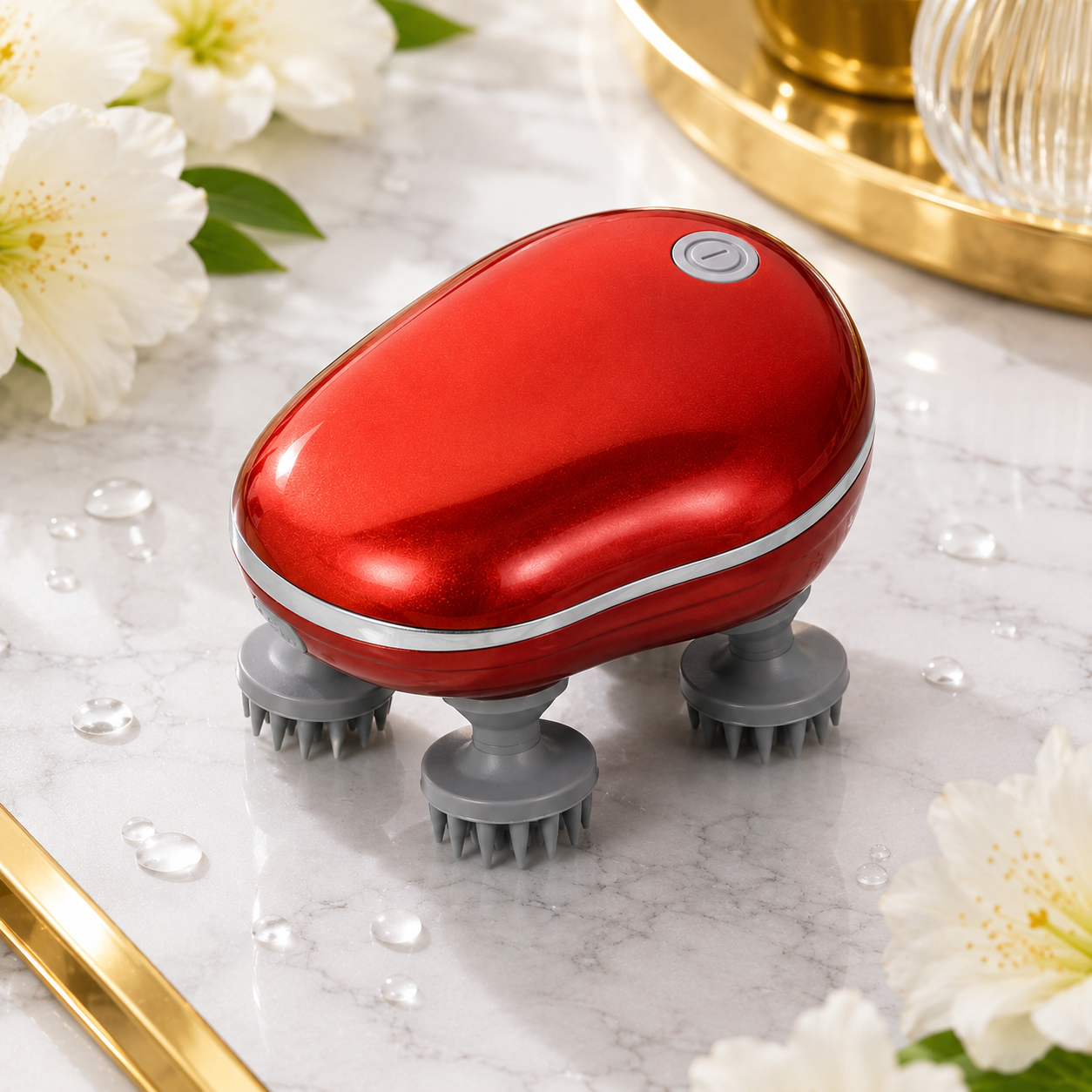ScalpAura™ Pro | Electric Red Light Scalp Massager for Hair Care & Relaxation
