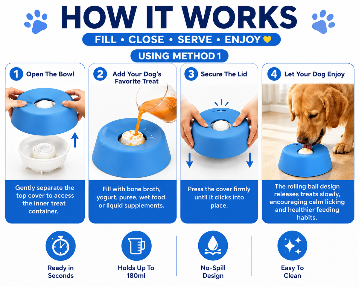 PawLick™ Anti-Choking Slow Feeder Dog Bowl