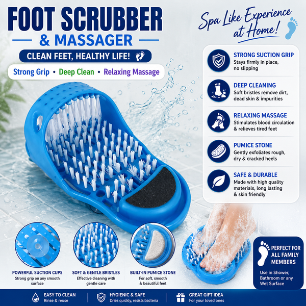 SoleSpa Scrub – 2-in-1 Shower Foot Scrubber & Massager