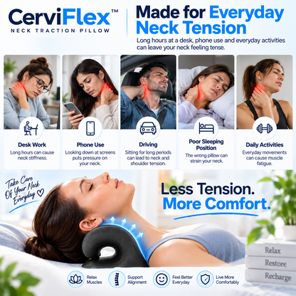 CerviFlex™ Neck Traction & Relaxation Pillow