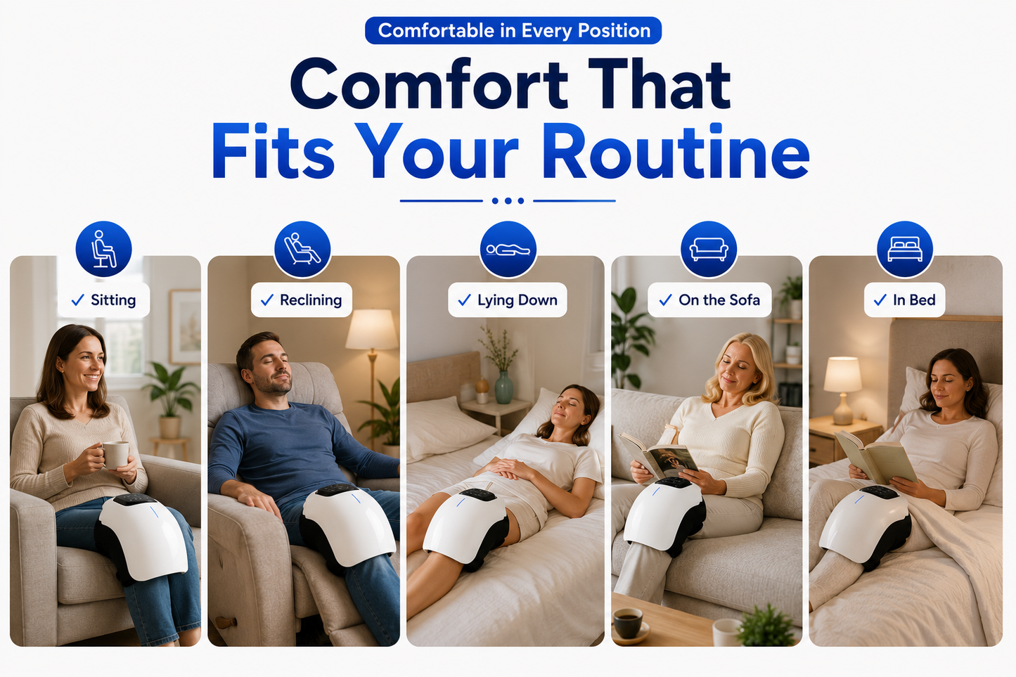 KneeRelief™ Pro | Heated Infrared & Vibration Knee Massager